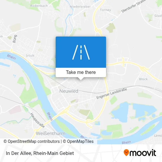 In Der Allee map