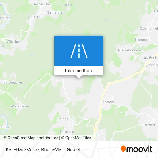 Karl-Hack-Allee map