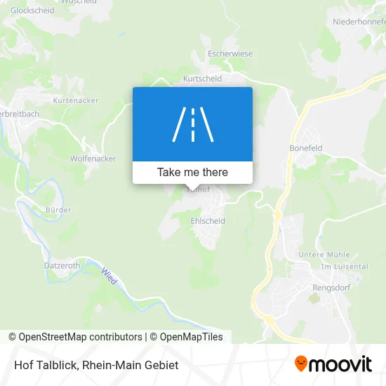 Hof Talblick map