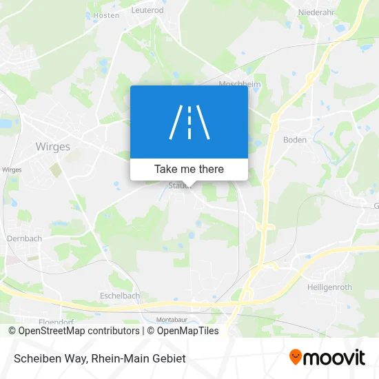 Scheibenweg map