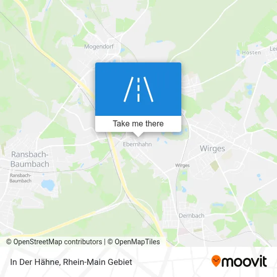 In Der Hähne map