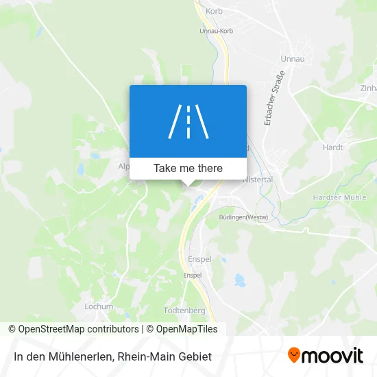 In den Mühlenerlen map