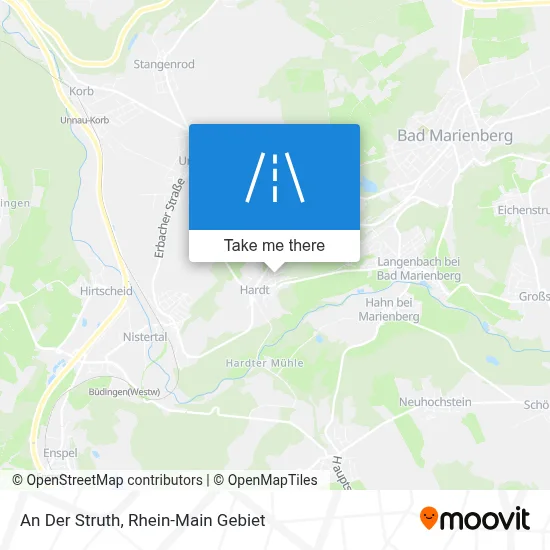 An Der Struth map
