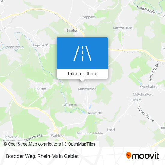 Boroder Weg map