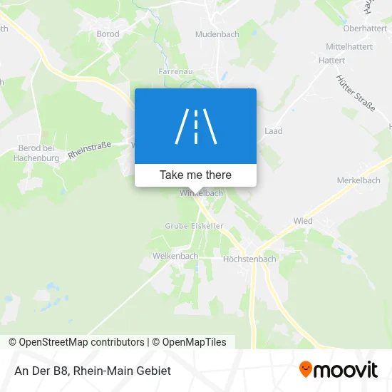An Der B8 map