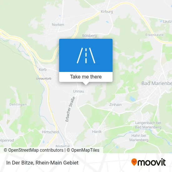 In Der Bitze map