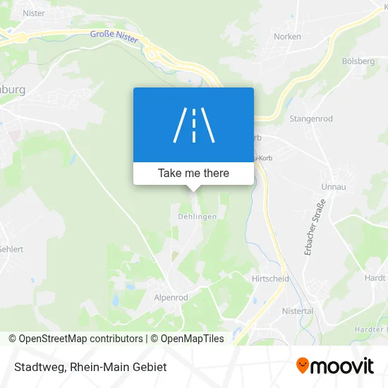 Stadtweg map