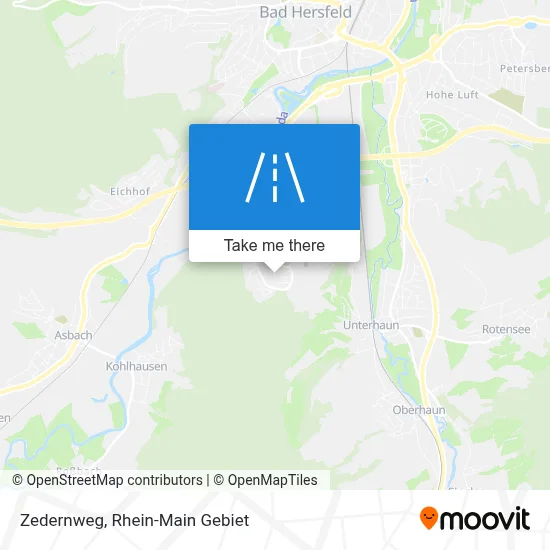 Zedernweg map