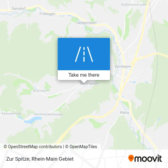 Zur Spitze map