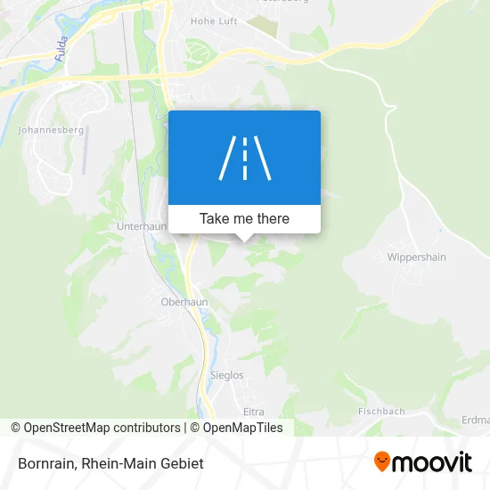 Bornrain map