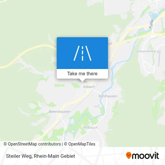 Steiler Weg map