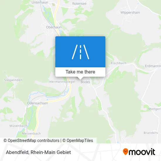 Abendfeld map