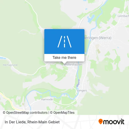 In Der Liede map