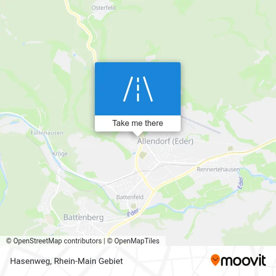 Hasenweg map