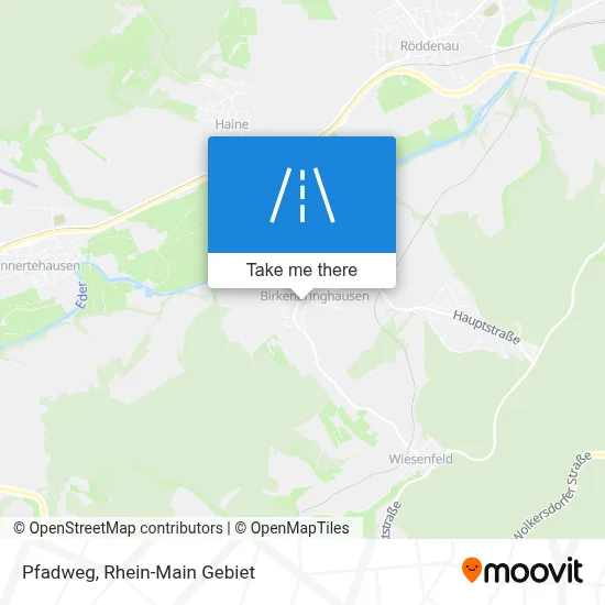 Pfadweg map