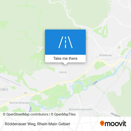 Röddenauer Weg map