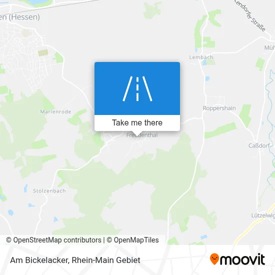 Am Bickelacker map