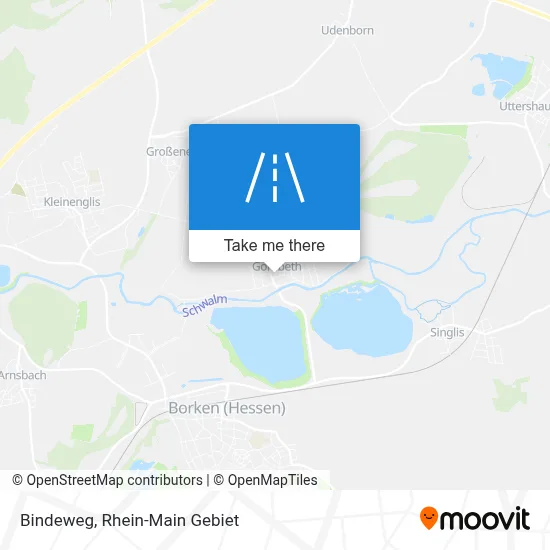 Bindeweg map