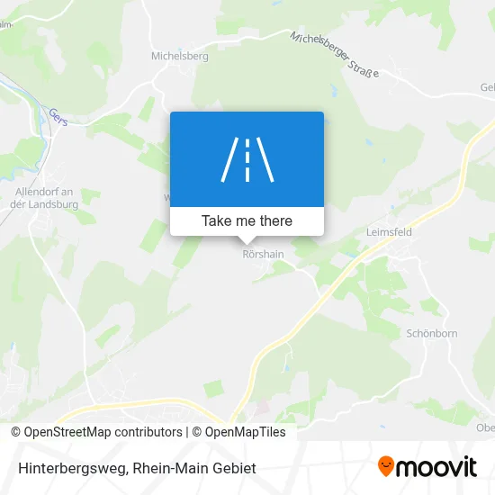 Hinterbergsweg map
