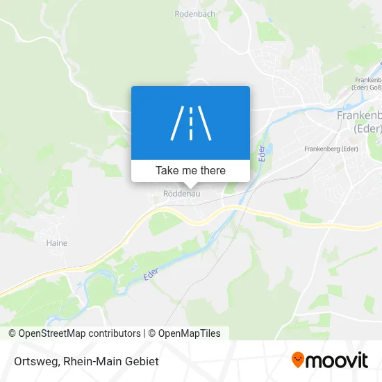 Ortsweg map