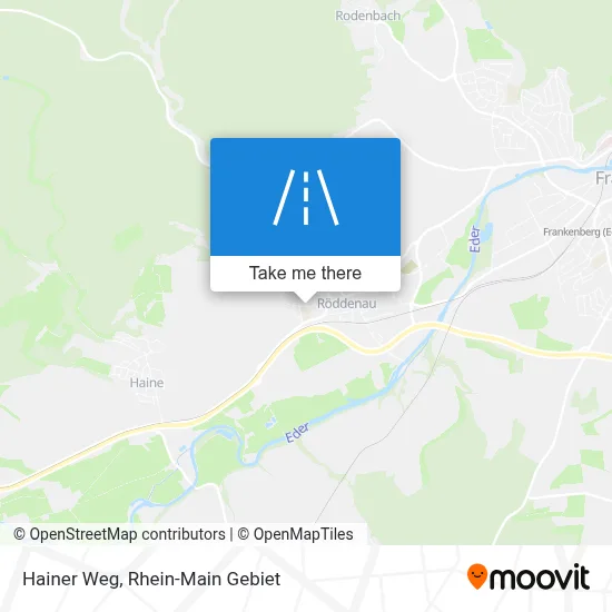 Hainer Weg map