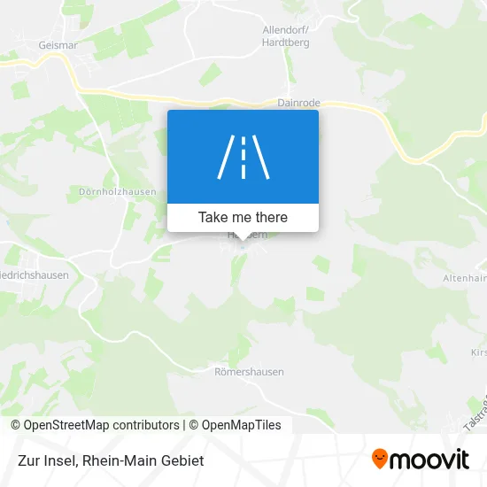 Zur Insel map