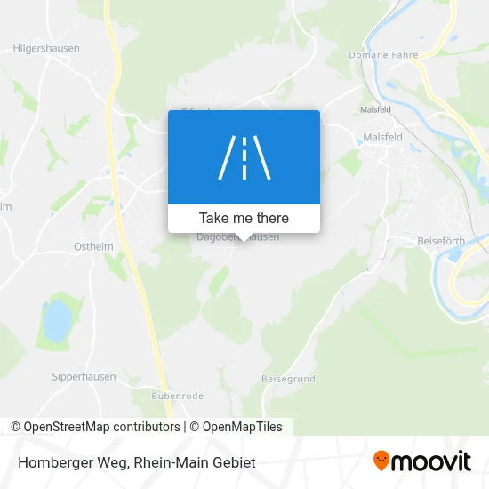 Homberger Weg map