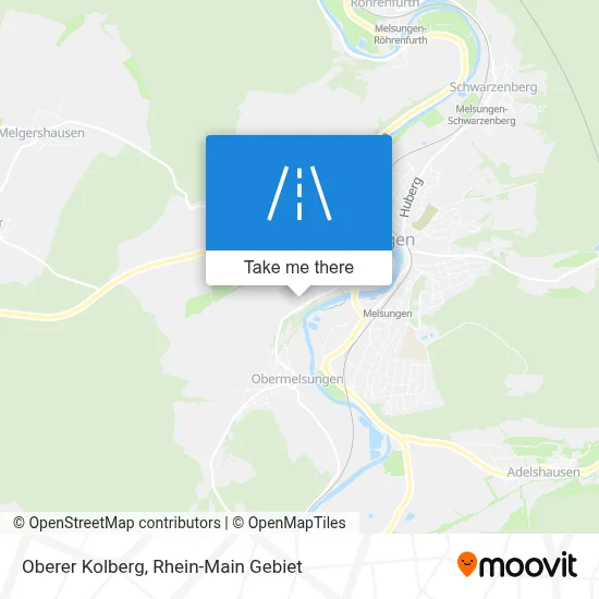 Oberer Kolberg map