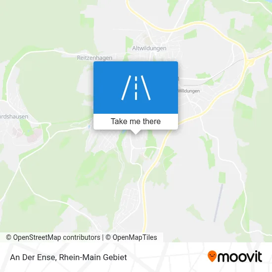 An Der Ense map