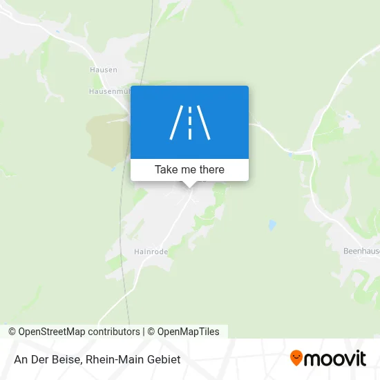 An Der Beise map