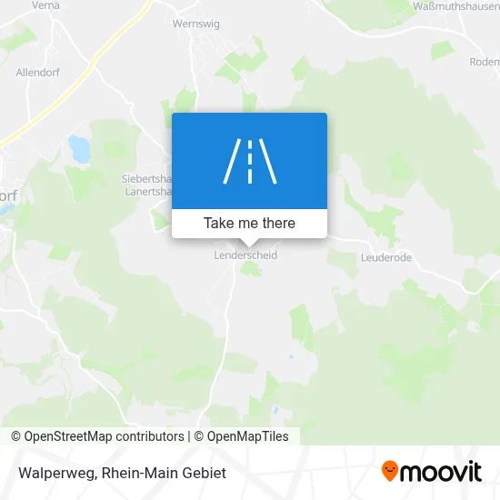 Walperweg map