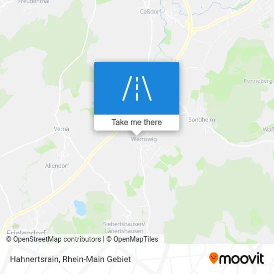 Hahnertsrain map