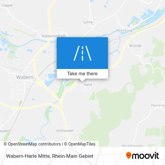 Wabern-Harle Mitte map