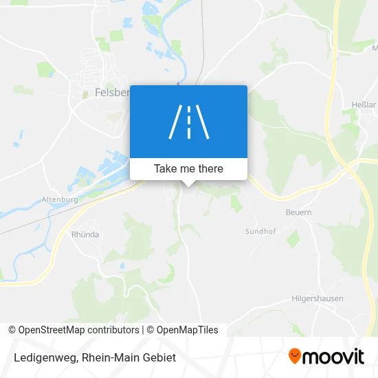 Ledigenweg map