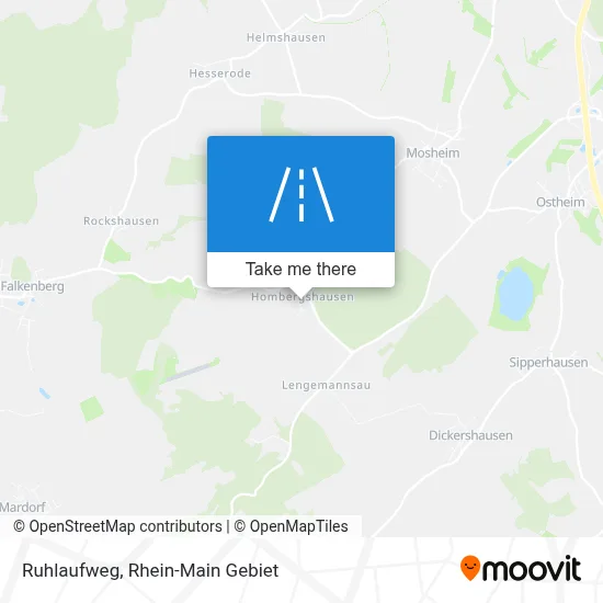Ruhlaufweg map