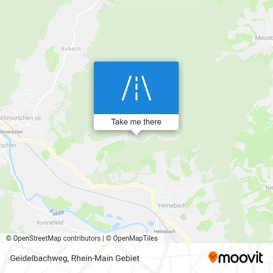 Geidelbachweg map