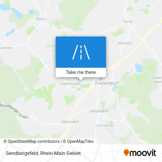 Sendbergsfeld map
