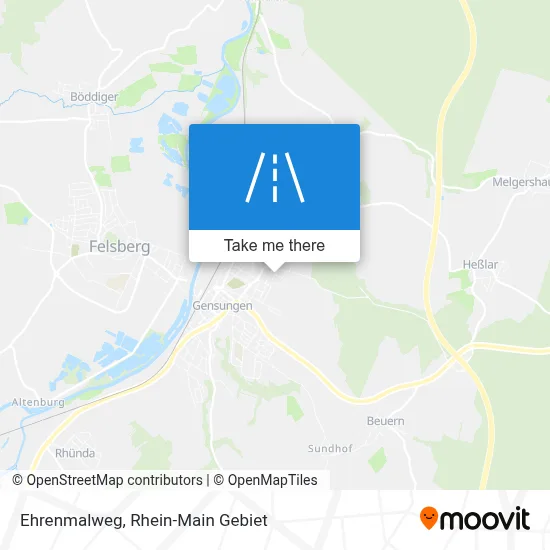 Ehrenmalweg map