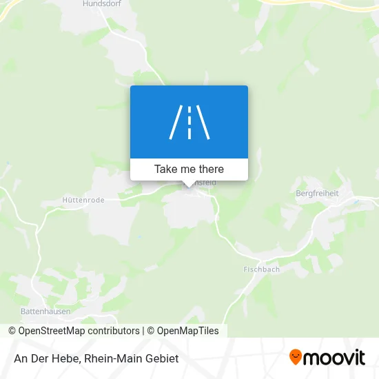 An Der Hebe map