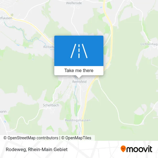 Rodeweg map