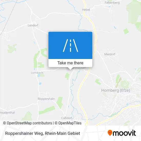 Roppershainer Weg map