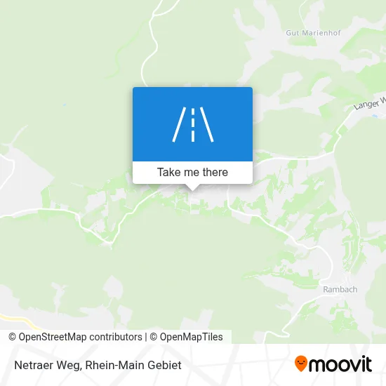 Netraer Weg map
