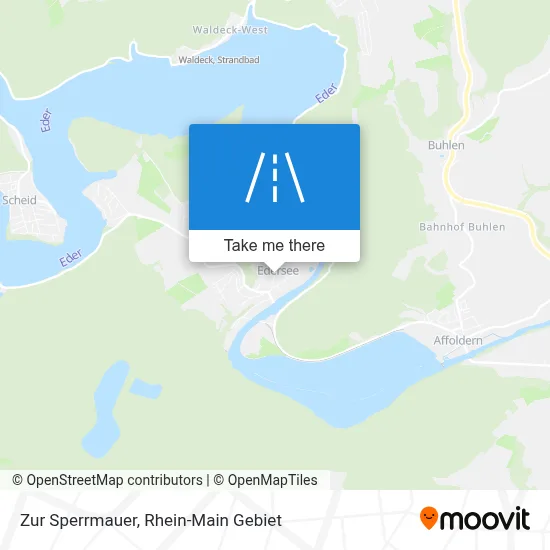 Zur Sperrmauer map