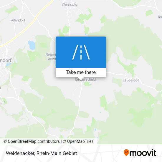 Weidenacker map