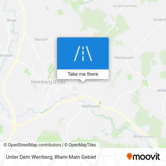 Unter Dem Werrberg map