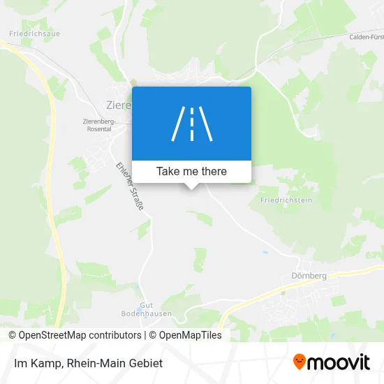 Im Kamp map