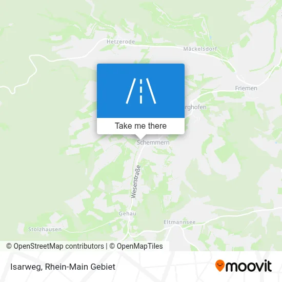 Isarweg map
