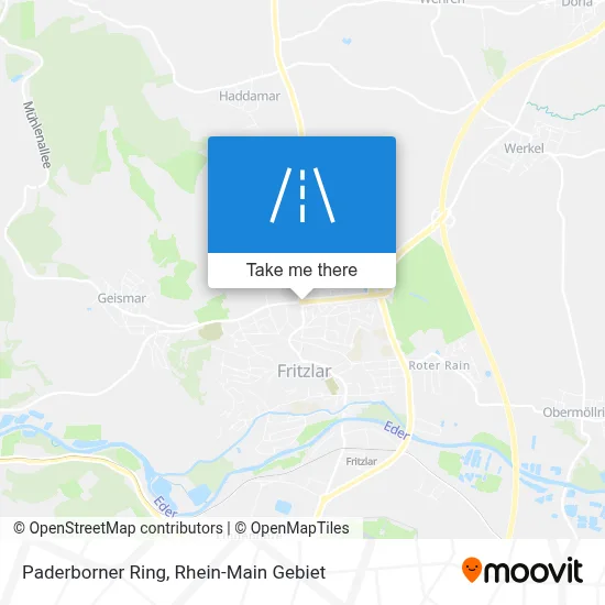 Paderborner Ring map