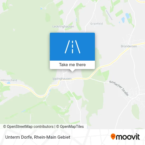Unterm Dorfe map