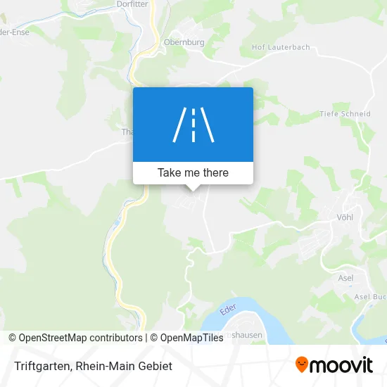 Triftgarten map